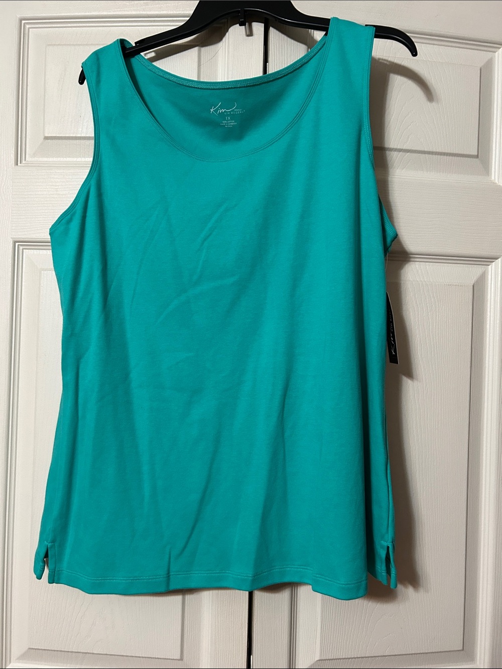 Kim Rogers 3XL Turquoise Scoop Neck Tank Top